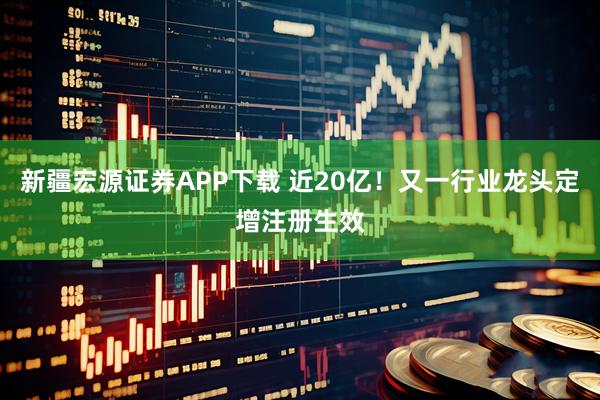 新疆宏源证券APP下载 近20亿！又一行业龙头定增注册生效